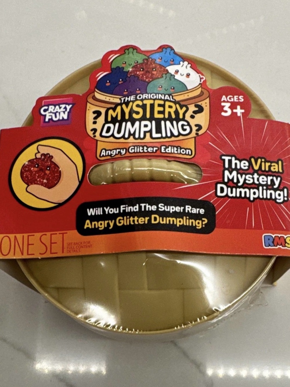 Crazy Fun Original Mystery Dumpling Angry Glitter Edition Blind Pack Brand New